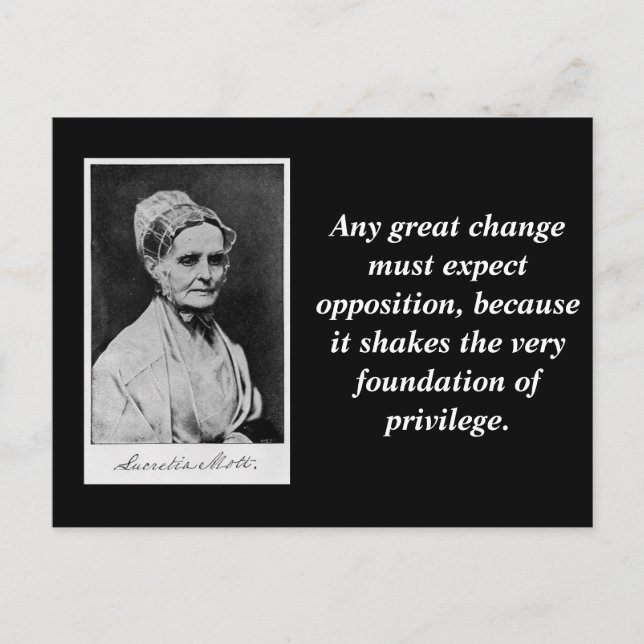 Carte Postale Lucretia Mott Citer Abolition Leader Suffisamment (Devant)