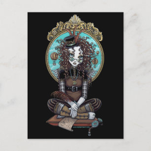 Carte postale "Lucy" Steam Punk Balloon Fairy Art