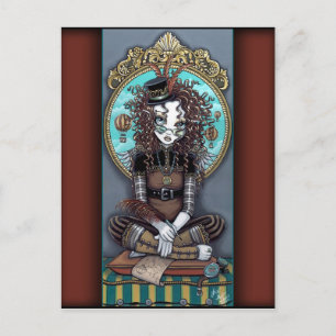 Carte postale "Lucy" Steam Punk Fairy Art