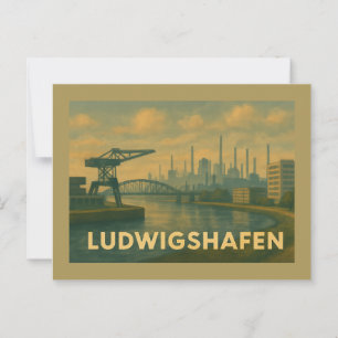 Carte Postale Ludwigshafen Allemagne Art de ville