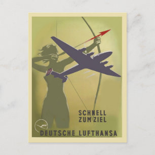 Carte Postale Lufthansa 1937