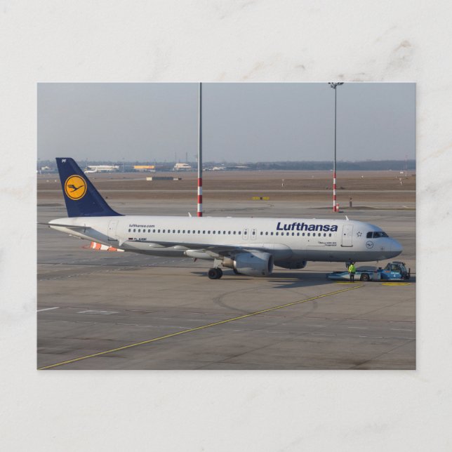 Carte Postale Lufthansa A320-211 (Devant)
