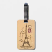 Carte Postale Luggage Tag