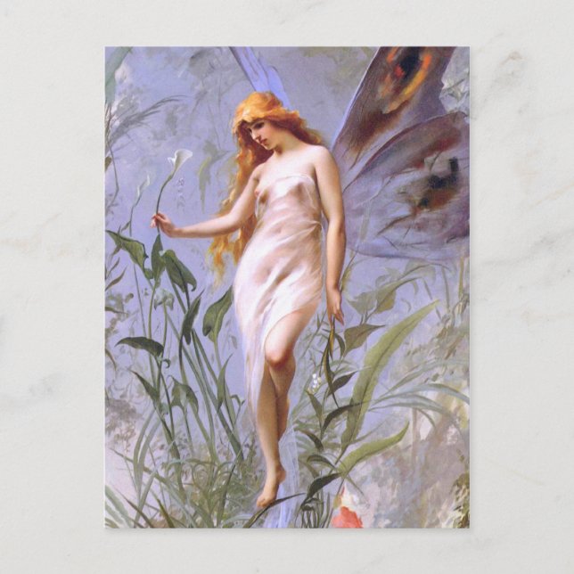 Carte Postale Luis Ricardo Falero : Lily Fairy (Devant)