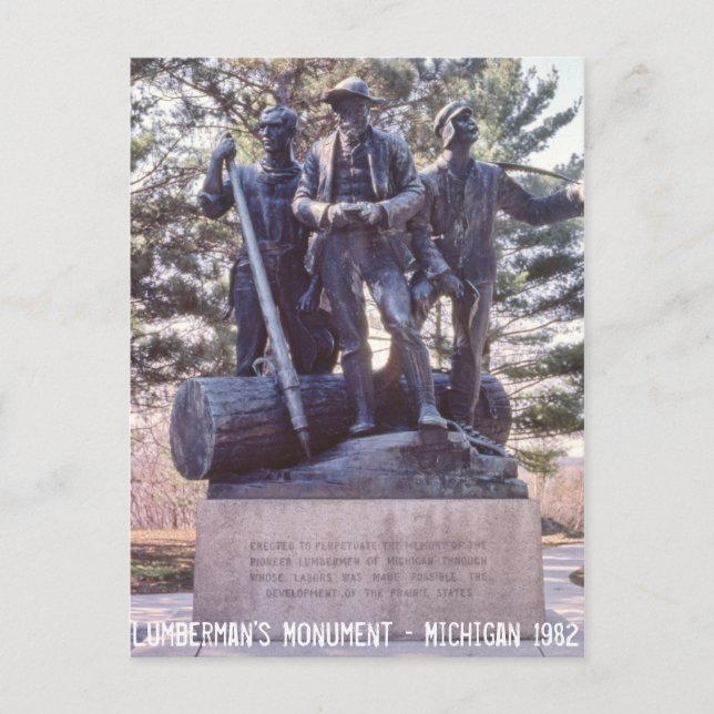 Carte postale Lumberman's Monument Michigan (Devant)
