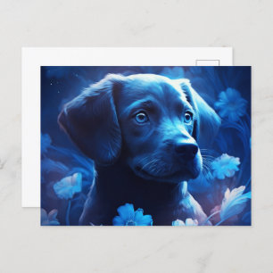 Carte Postale lumière bleue