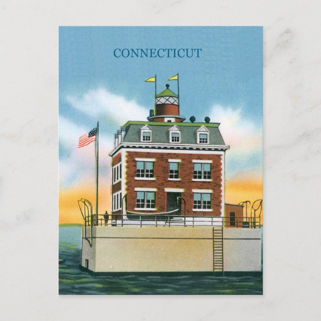 Carte Postale Lumière Connecticut New London Ledge (Devant)