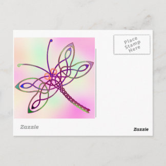 Carte Postale Lumière de libellule celtique