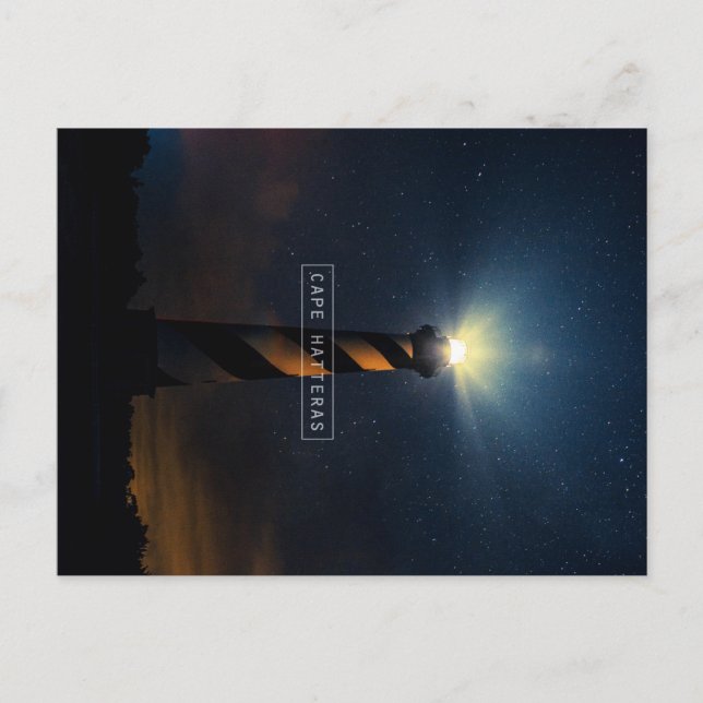 Carte Postale Lumière du Cap Hatteras. (Devant)