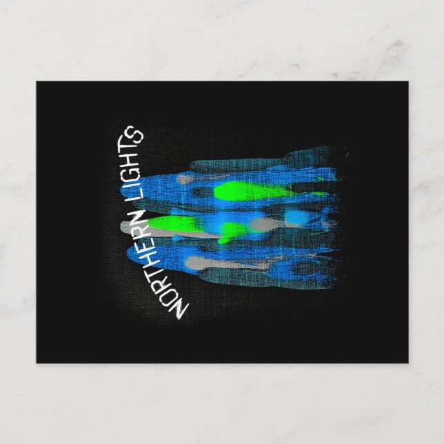 Carte Postale Lumière du Nord (Devant)