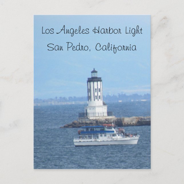 Carte postale - Lumière du port de Los Angeles (Devant)