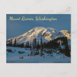 Carte Postale Lumière du soir du Mont Rainer