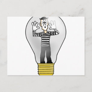 Carte Postale Lumière Mime