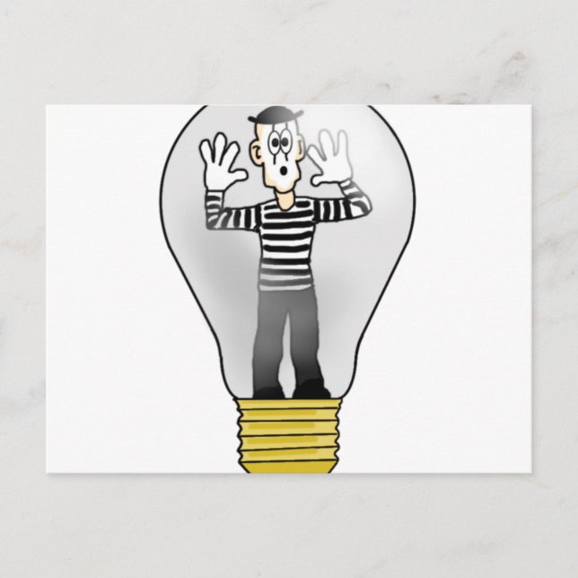 Carte Postale Lumière Mime (Devant)