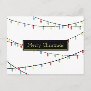 Carte Postale Lumières de Noël