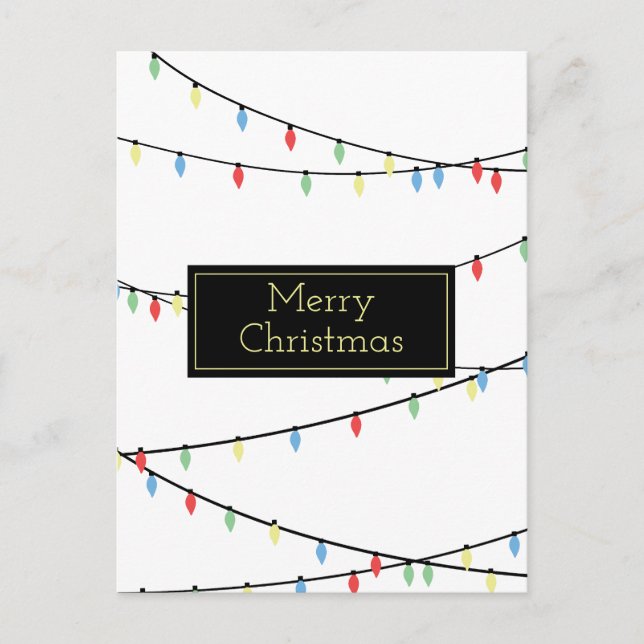 Carte Postale Lumières de Noël (Devant)