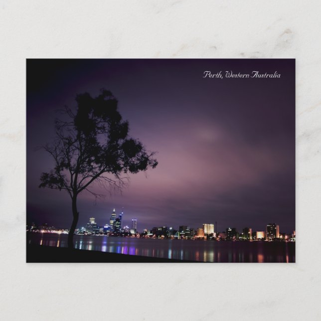 Carte Postale Lumières de ville de Perth (Devant)