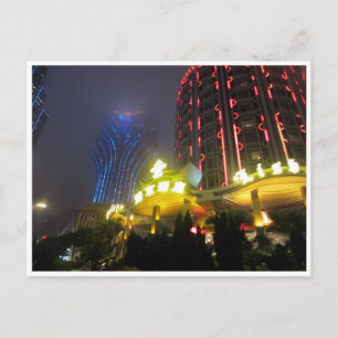 Carte Postale lumières du casino de macau
