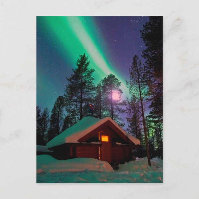 Carte Postale Lumières du Nord (Devant)