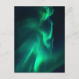 Carte Postale Lumières du Nord Aurora Vert