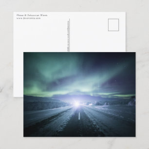 Carte Postale Lumières du Nord Finlande