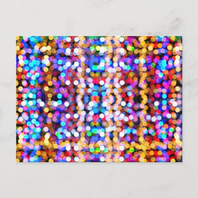 Carte Postale Lumières floues colorées (Devant)