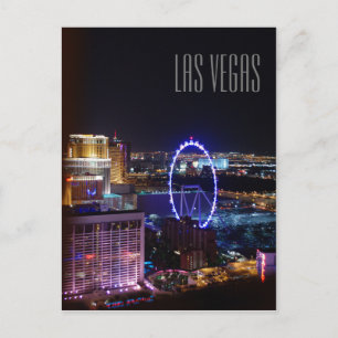 Carte Postale Lumières nocturnes de Las Vegas