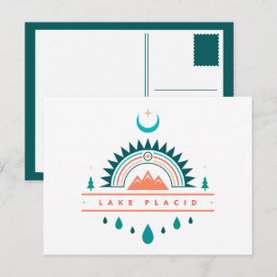 Carte Postale lune arc-en-ciel du lac placard