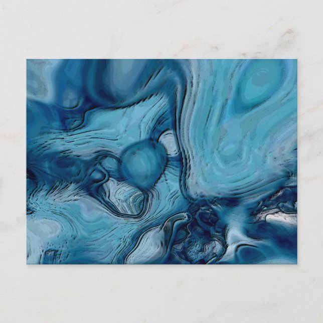 Carte Postale Lune bleue (Devant)