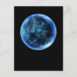 Carte Postale lune bleue