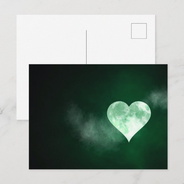 Carte Postale Lune cardiaque complète (Devant / Derrière)