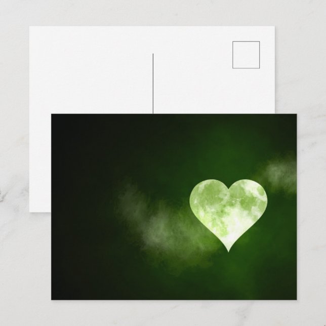 Carte Postale Lune cardiaque complète (Devant / Derrière)