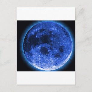 Carte Postale lune de blu
