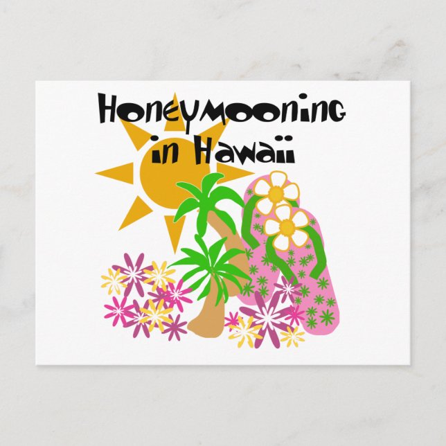 Carte Postale Lune de miel à Hawaii (Devant)