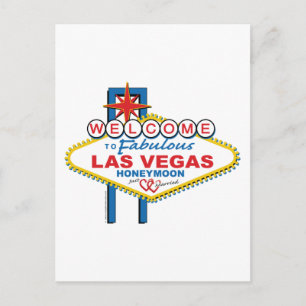 Carte Postale Lune de miel de Las Vegas
