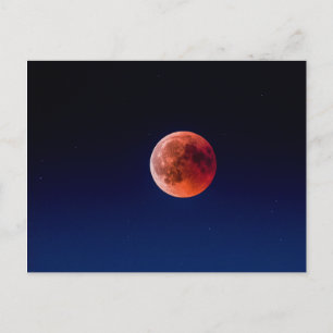 Carte postale Lune de sang Lunaire Eclipse (Suisse
