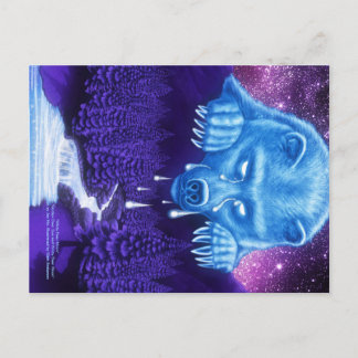 Carte Postale Lune d'ours blanche