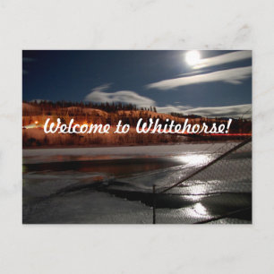 Carte Postale Lune du fleuve Yukon