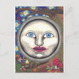 Carte Postale Lune du pays des merveilles
