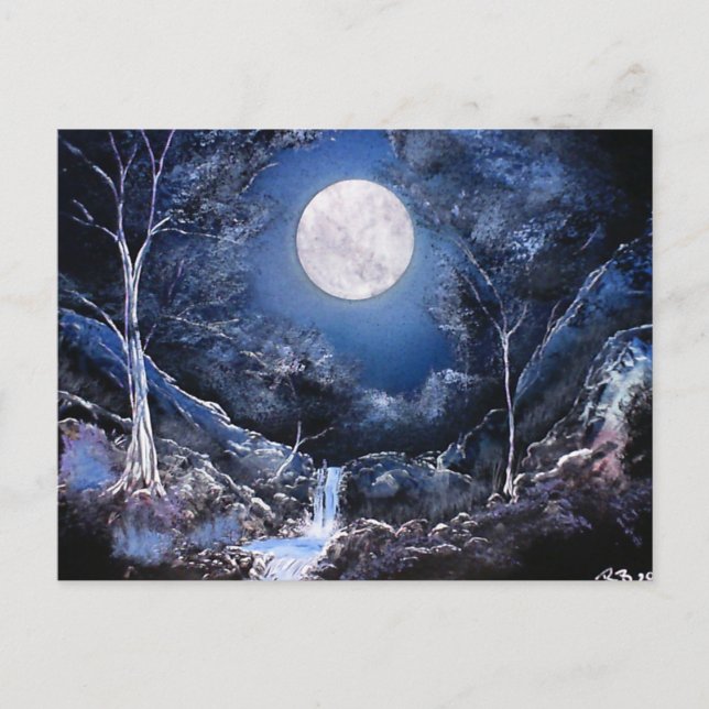 Carte Postale Lune forestière (Devant)