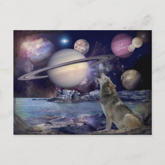 Carte Postale Lune frappée
