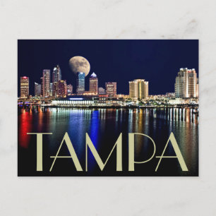 CARTE POSTALE LUNE SUR LA BAIE TAMPA !