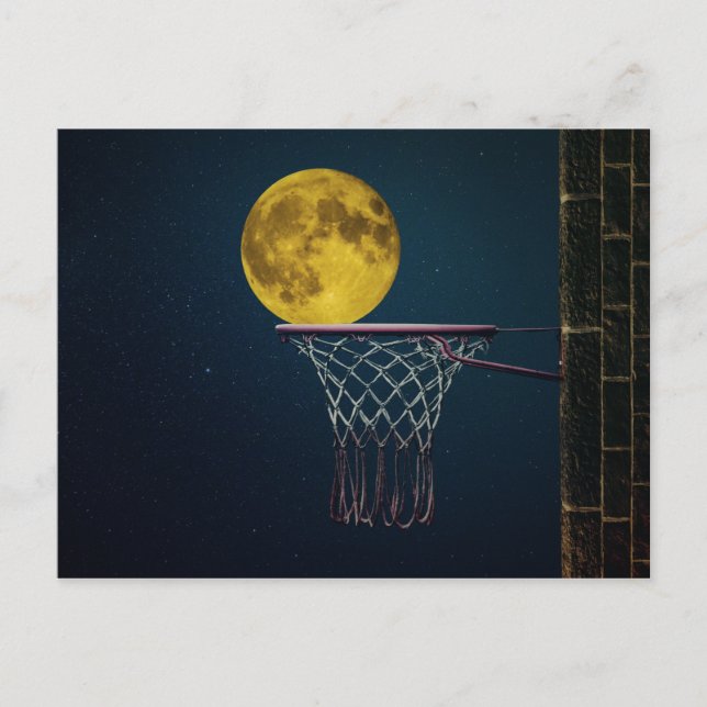 Carte Postale Lune sur le panier (Devant)