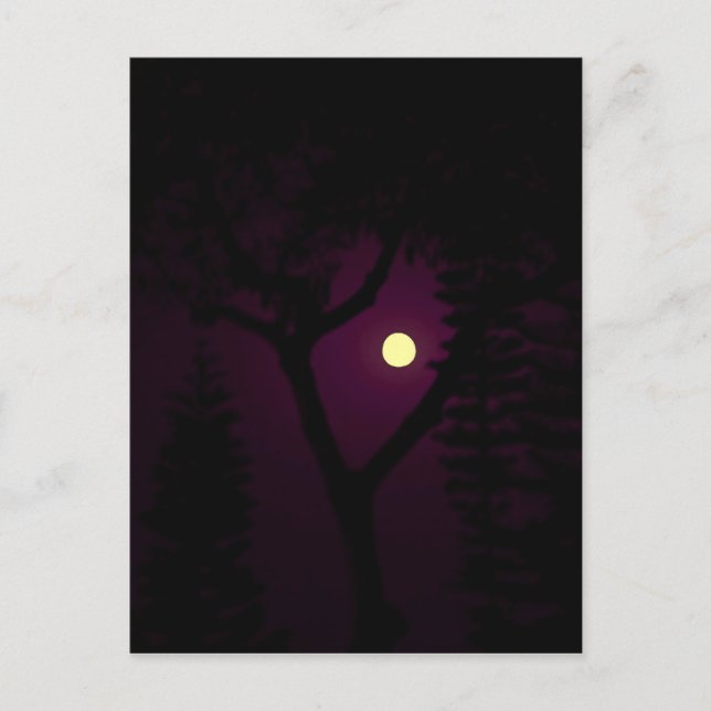 Carte Postale Lune violette (Devant)