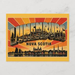 Carte Postale Lunenburg Nouvelle-Écosse Ville portuaire de l'UNE