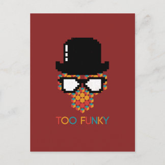 Carte Postale Lunettes de singe funky issométrique Cube motif