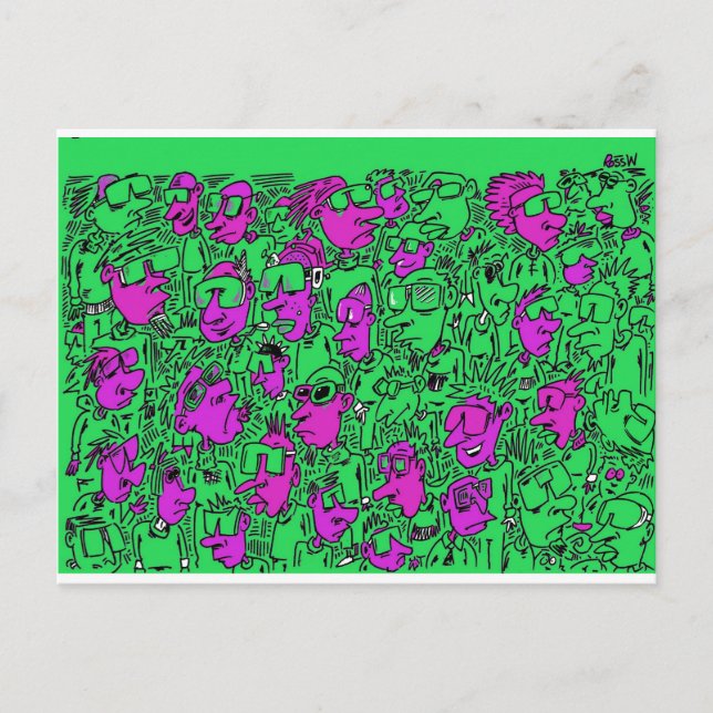 Carte Postale lunettes de soleil. (Devant)