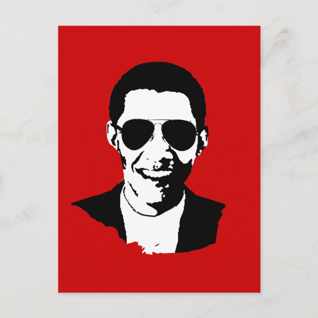 Carte Postale Lunettes de soleil Barack Obama (Devant)