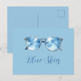 Carte Postale Lunettes de soleil Blue Skies