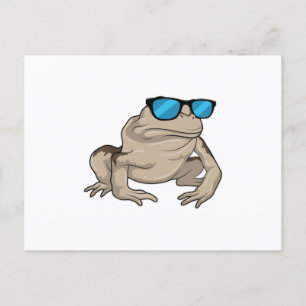 Carte Postale Lunettes de soleil grenouille